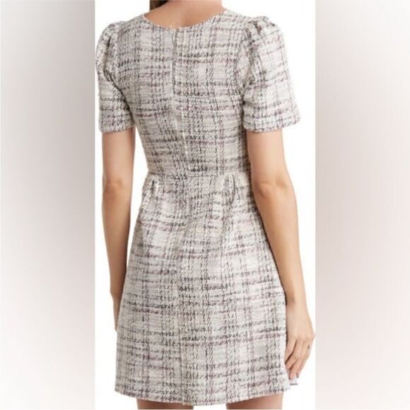 Love Ady NWT Boucle Tweed Dress in Ivory Multi Size Large - Picture 2 of 4